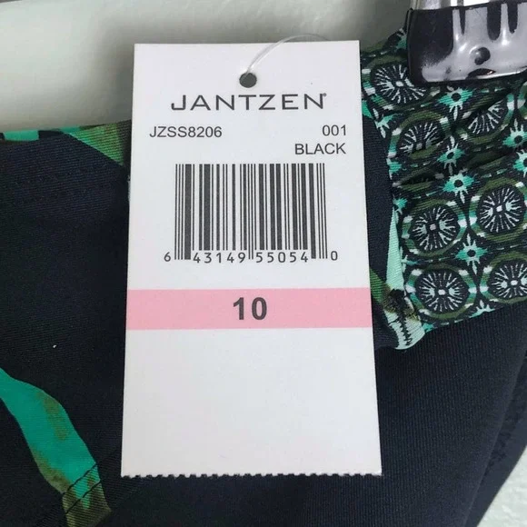 Jantzen Leafy Tropical Palm Tab-Side Bikini Bottom - Picture 9 of 10